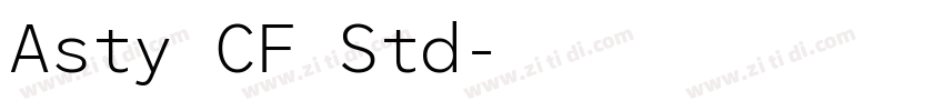 Asty CF Std字体转换 Asty CF Std字体转换